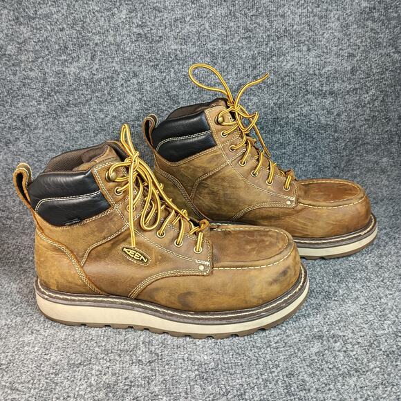 Keen San Jose Utility Work Boots Men Size 12D Waterproof Carbon Toe *NO Insoles - Picture 1 of 12